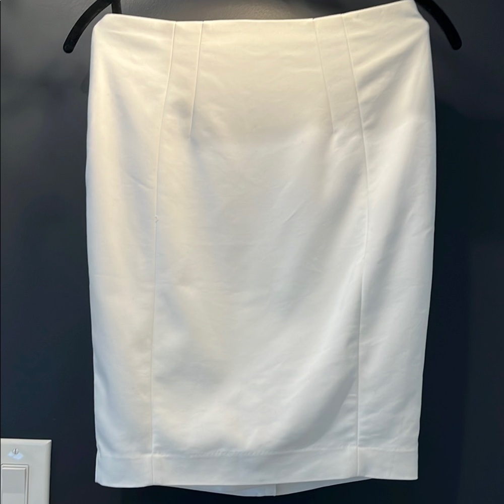 Elegant White Express Pencil Skirt